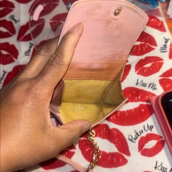 CHANEL Pink Mini Wallet with Gold Chain - Picture 3 of 12